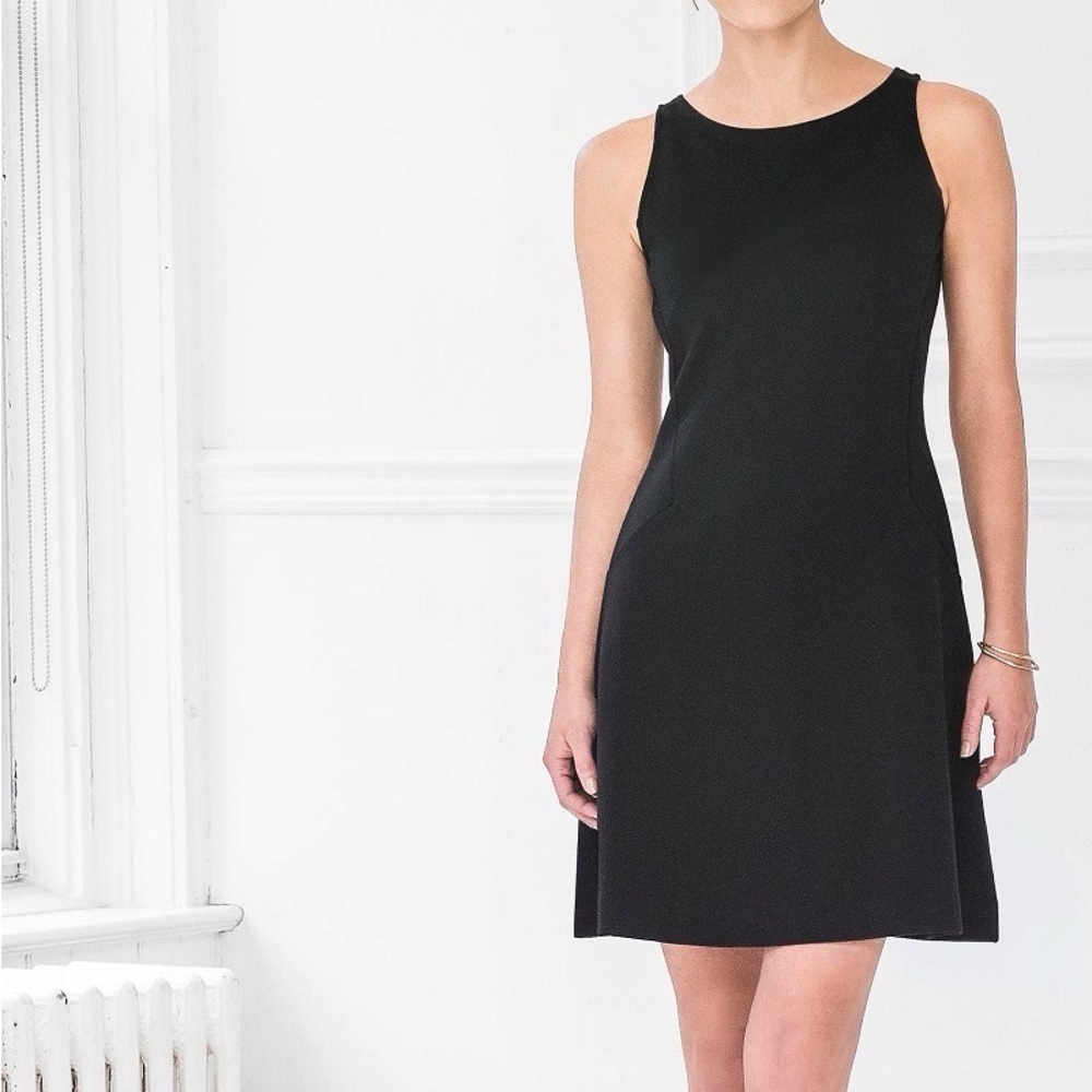 3 for $30 🌸 Lilla P Black Cotton Mini Dress Classic Little Black Dress Women’s S